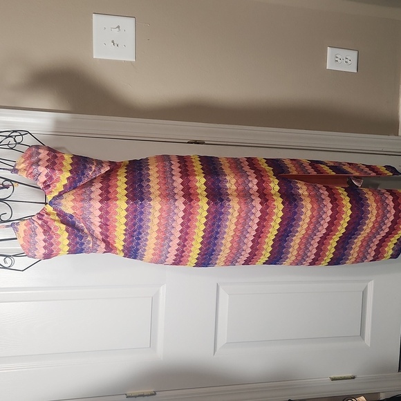 Wild Fable Pink and Purple Halter Sundress - Picture 9 of 11